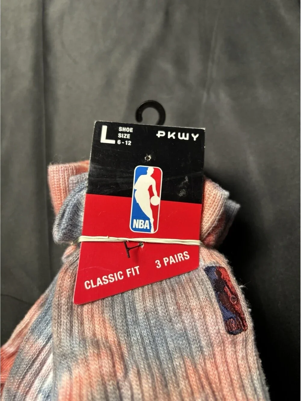 NBA Tie Dye Low Cut Ankle Socks 3 Pair Pack - Men's Size L (